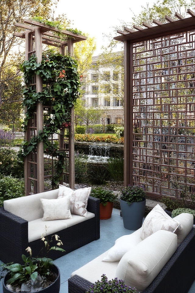 privacy enhancing outdoor decor