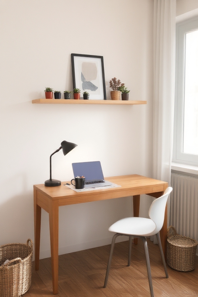 productive compact desk nook