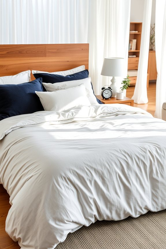quality bedding enhances comfort