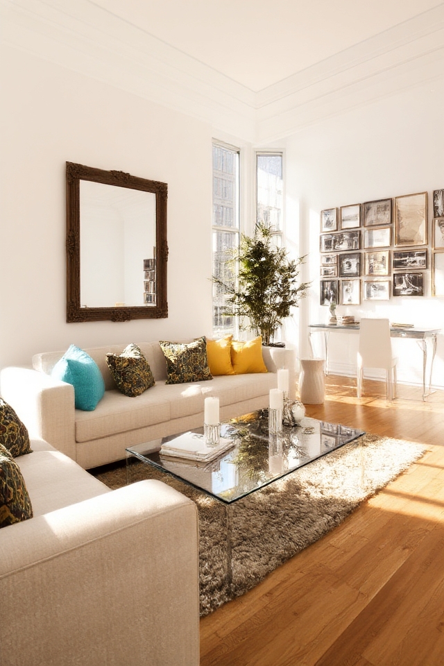 reflective decor enhances space
