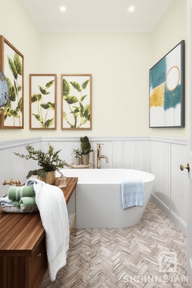 revitalize bathroom with color