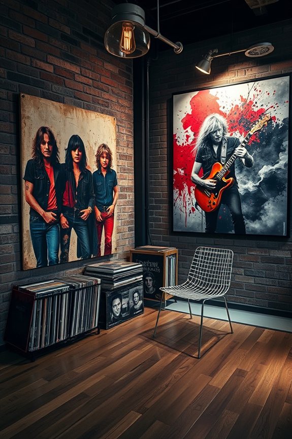 rock n roll wall art