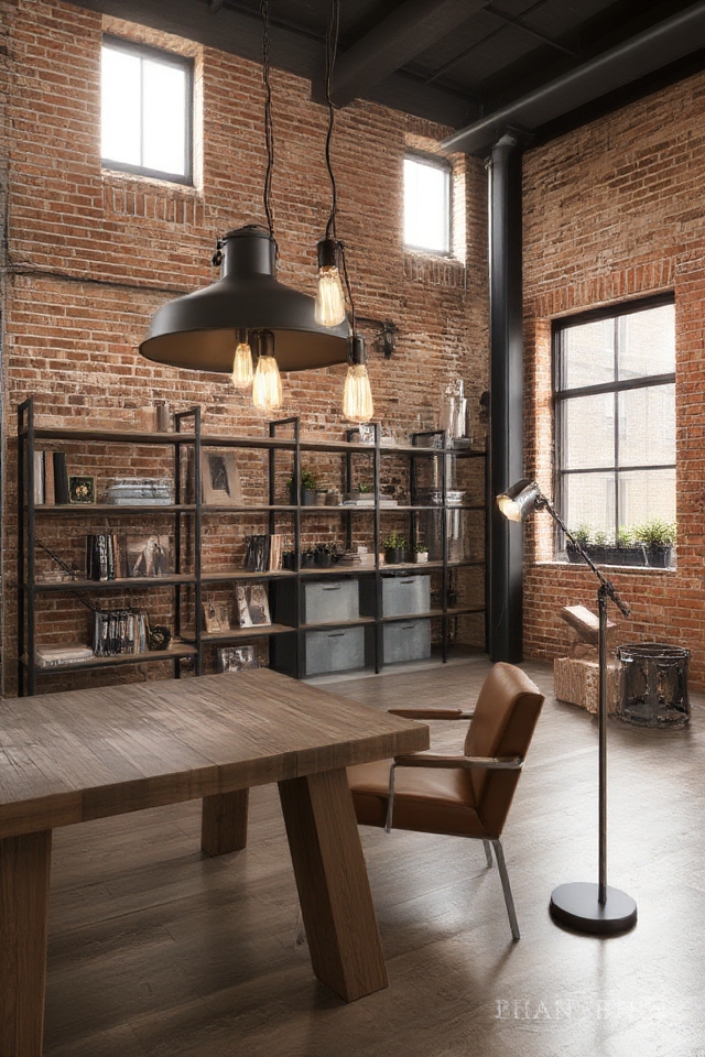 rugged vintage industrial lighting
