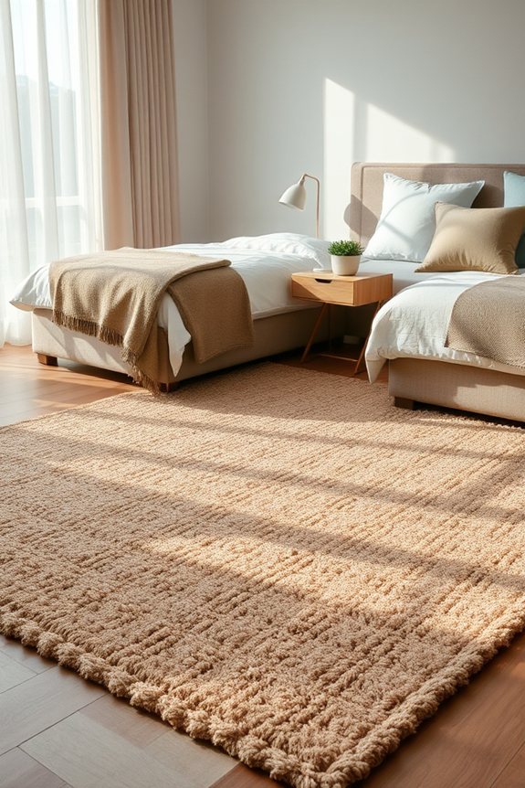 rugs enhance bedroom aesthetics
