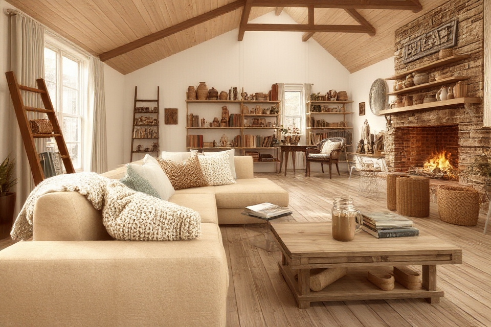 rustic charm contemporary style