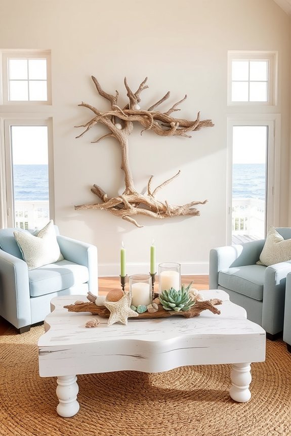 rustic coastal driftwood decor
