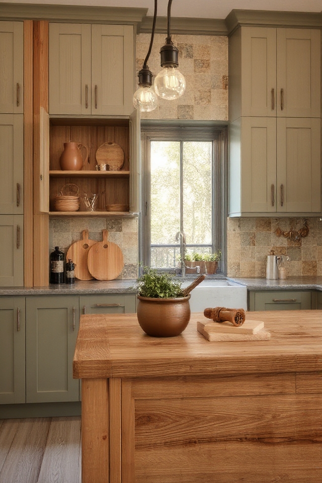 rustic elegance with natural warmth