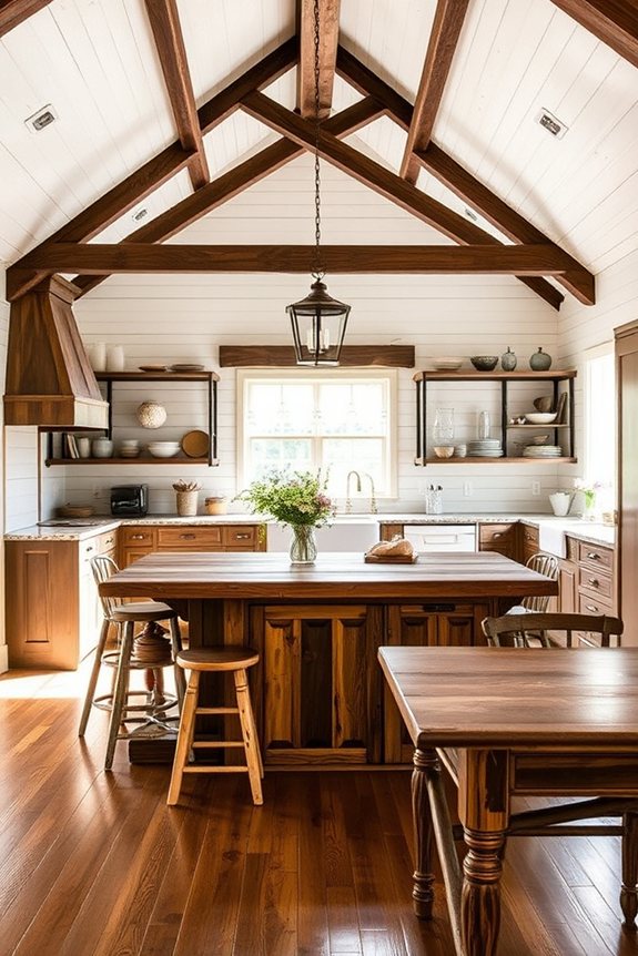 rustic farmhouse kitchen warmth