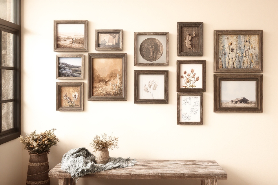 rustic gallery wall decor