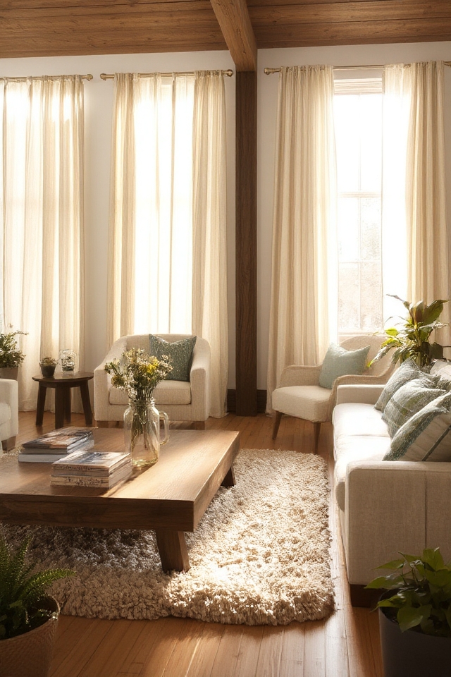rustic linen curtains charm