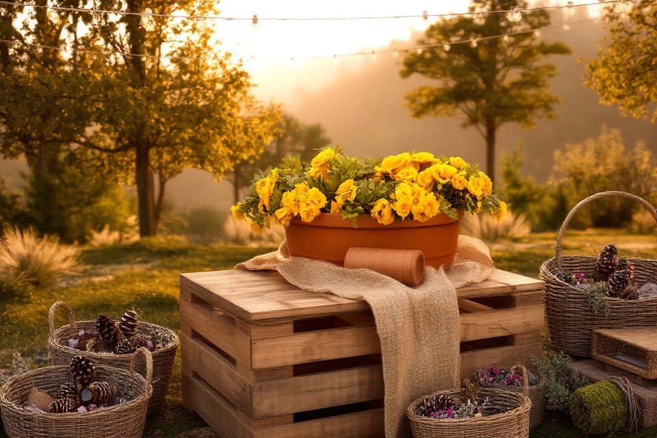 rustic natural decor elements
