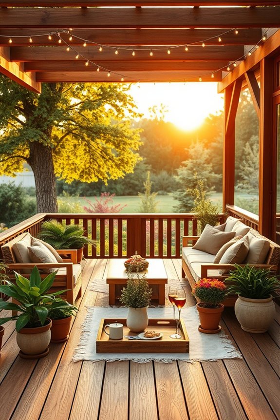 rustic outdoor relaxation spaces