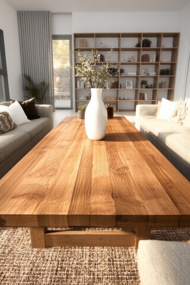 rustic reclaimed wood tables
