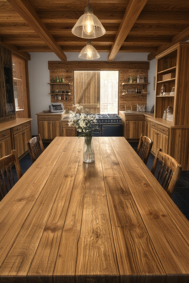 rustic warmth and authenticity