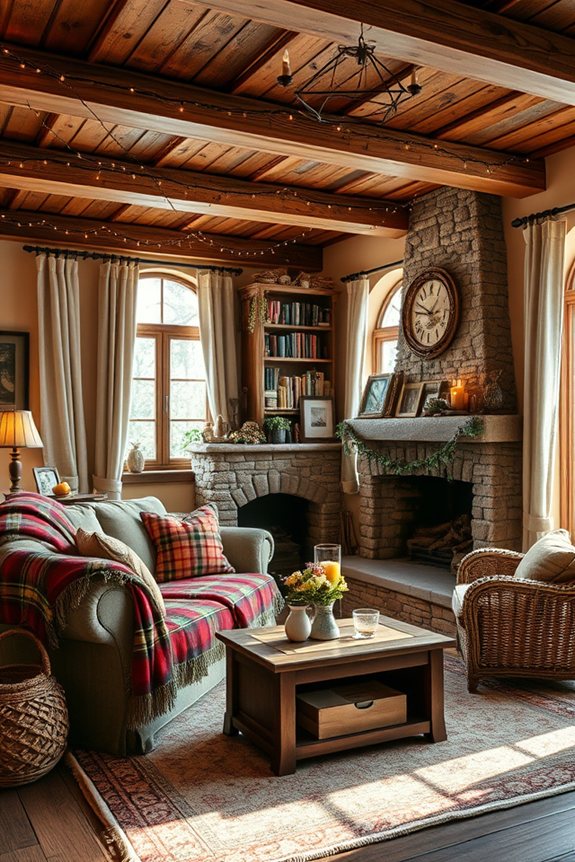 rustic warmth and comfort