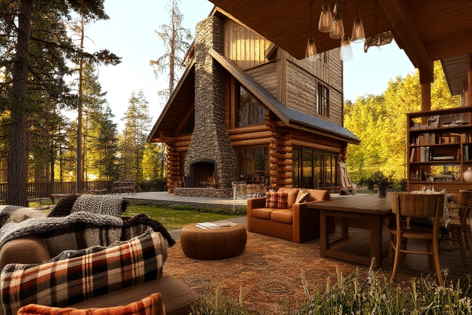 rustic warmth and tranquility