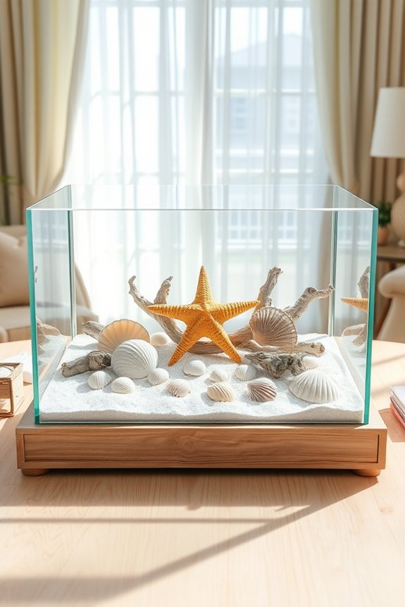 sandy coastal display centerpiece