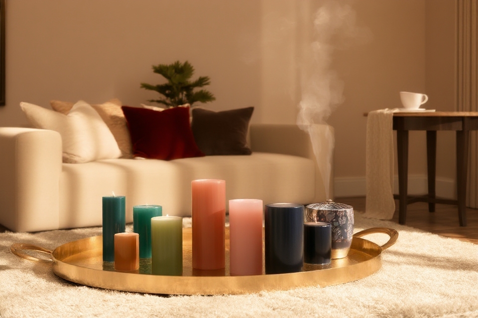 scented ambiance with candles