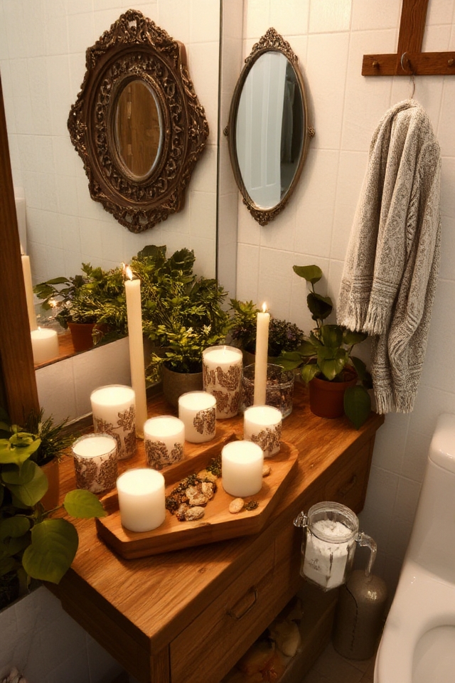 scented candles enhance ambiance