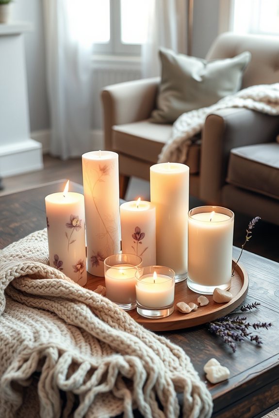 scented candles enhance ambiance