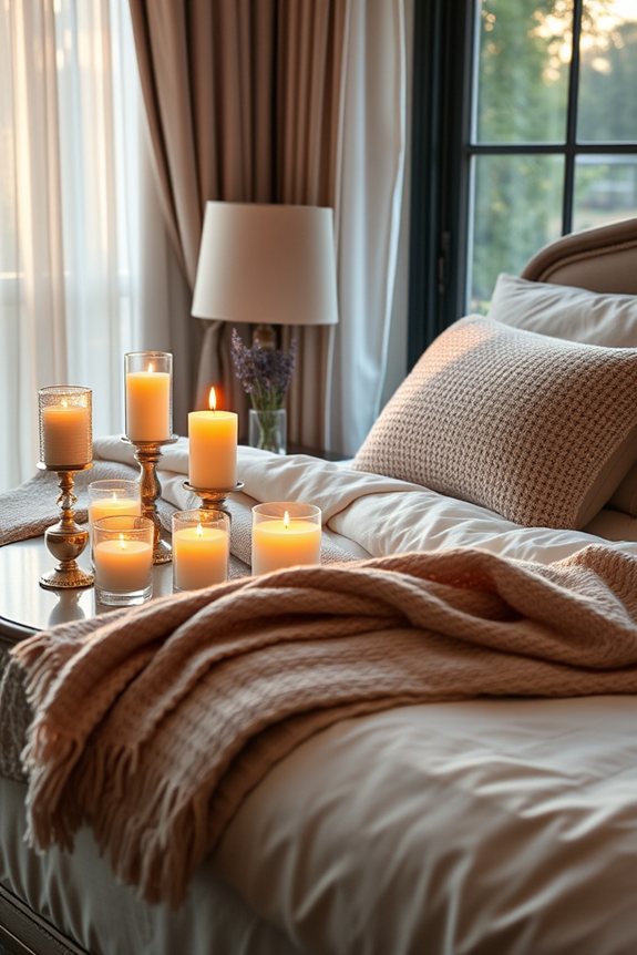 scented candles enhance relaxation