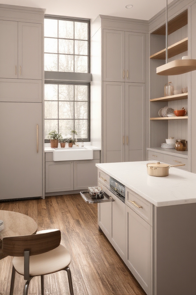 seamless integrated kitchen design