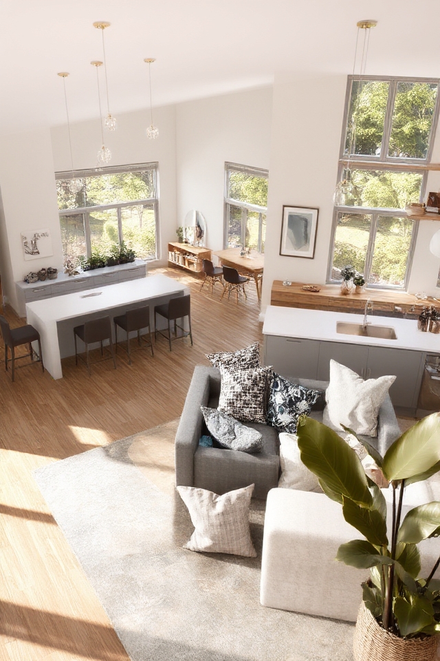 seamless social living spaces