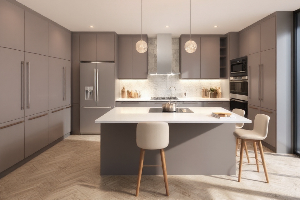 seamless stylish kitchen design