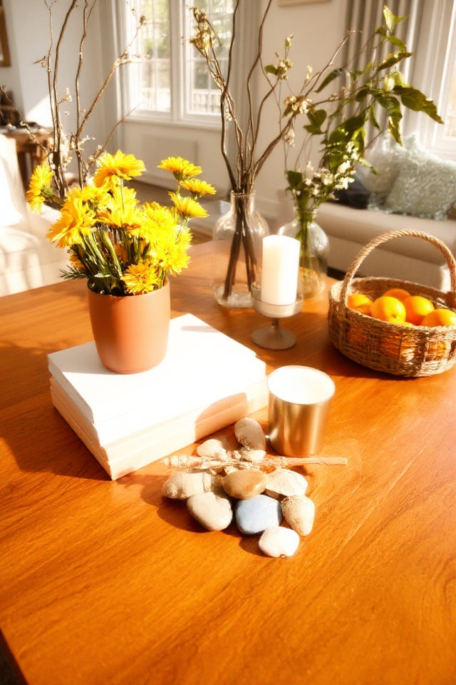 seasonal coffee table decor