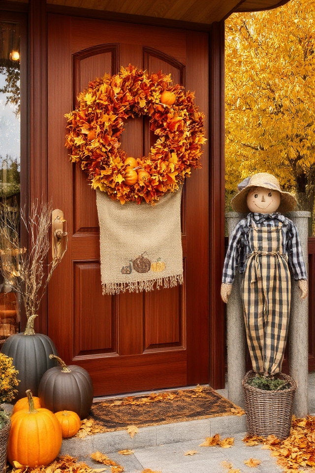 seasonal door decorations showcase creativity