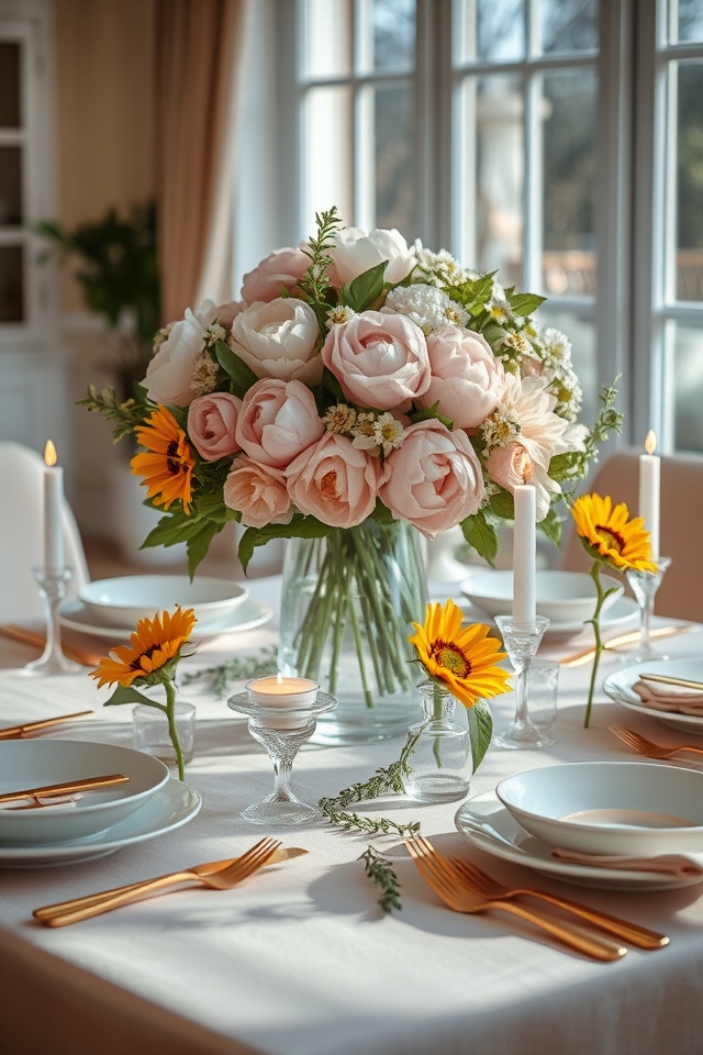 seasonal flowers enhance ambiance