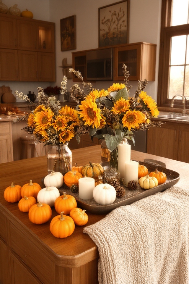 seasonal kitchen island decor