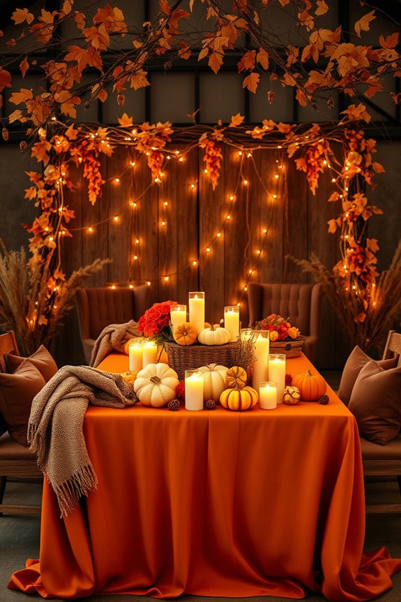 seasonal wedding decor ideas