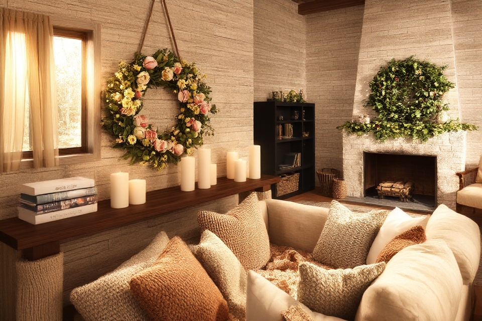 seasonal wreaths enhance decor