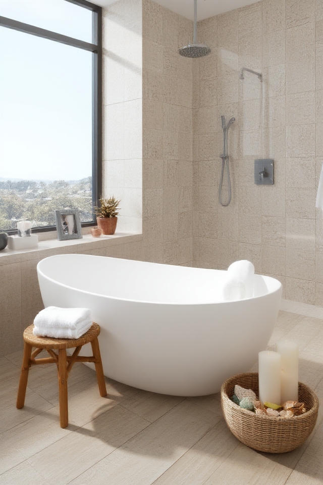 serene coastal bathroom retreat
