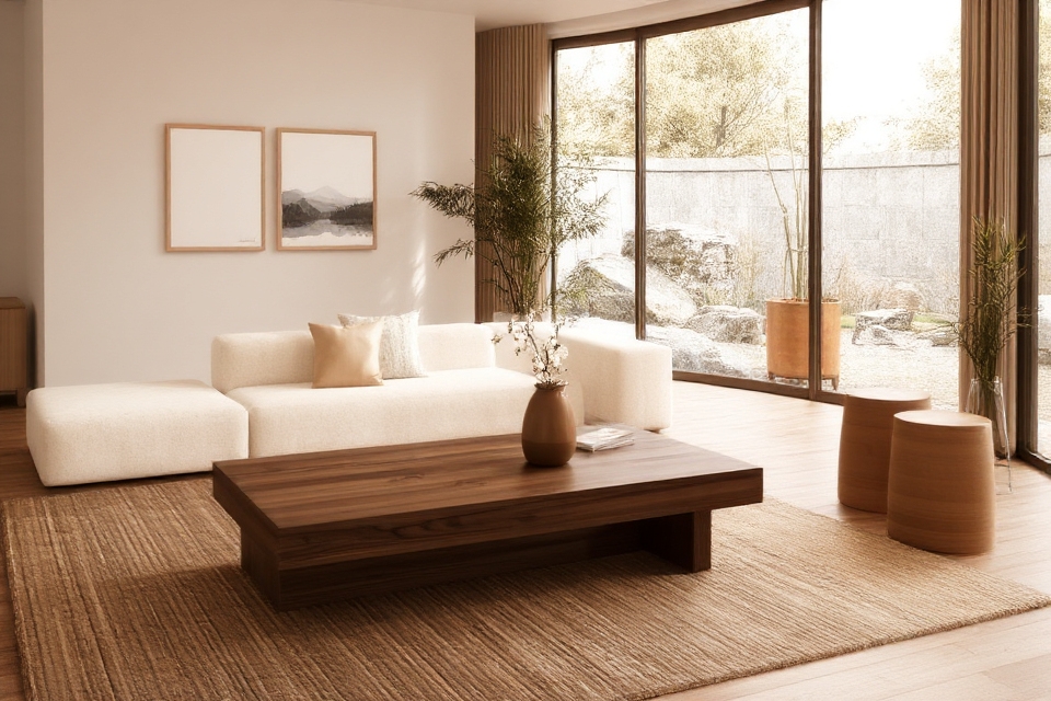 serene japandi design aesthetics