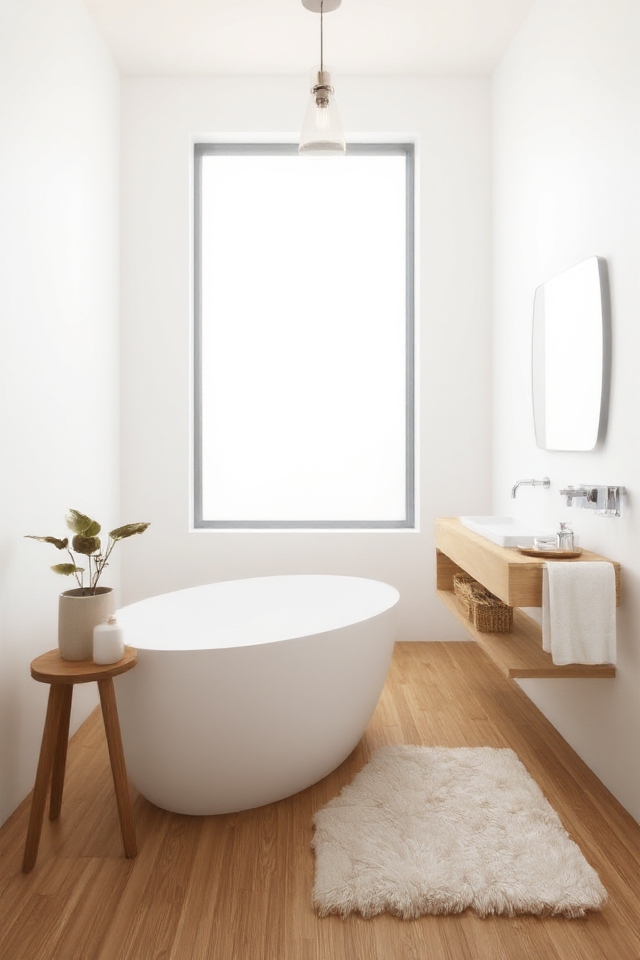 serene minimalist bathroom design