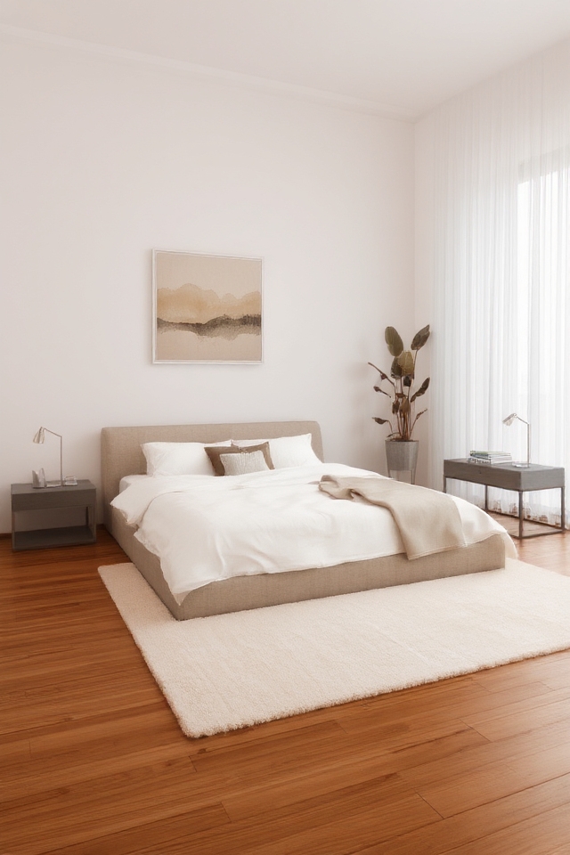 serene minimalist bedroom design