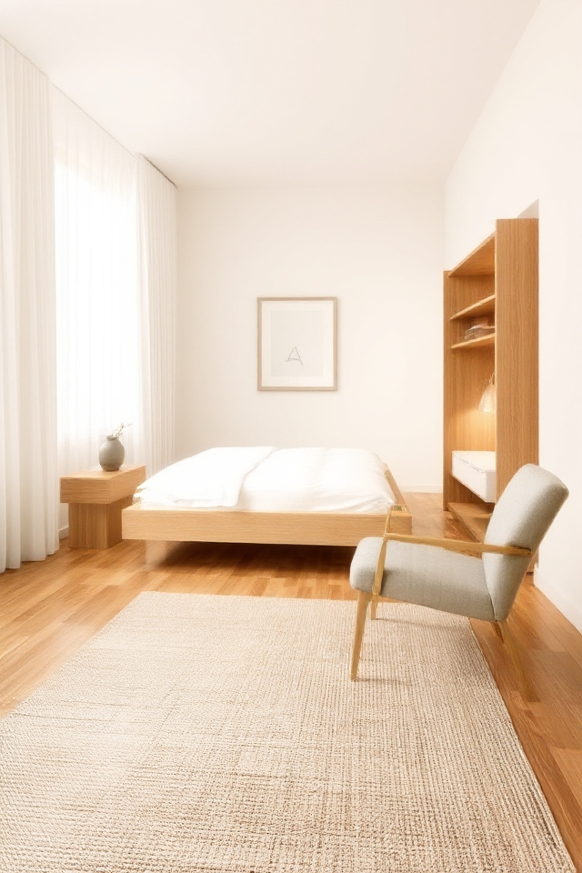 serene minimalist bedroom design