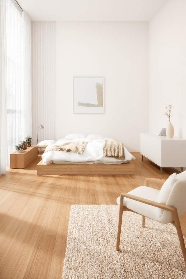 serene minimalist bedroom design