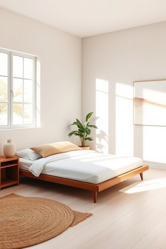 serene minimalist bedroom retreats