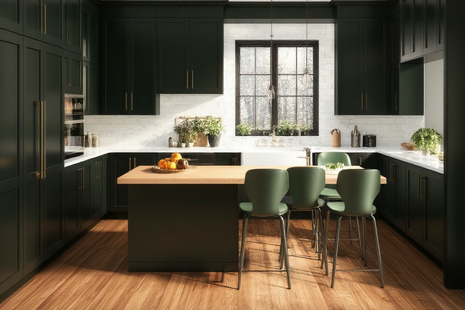 serene natural kitchen elegance