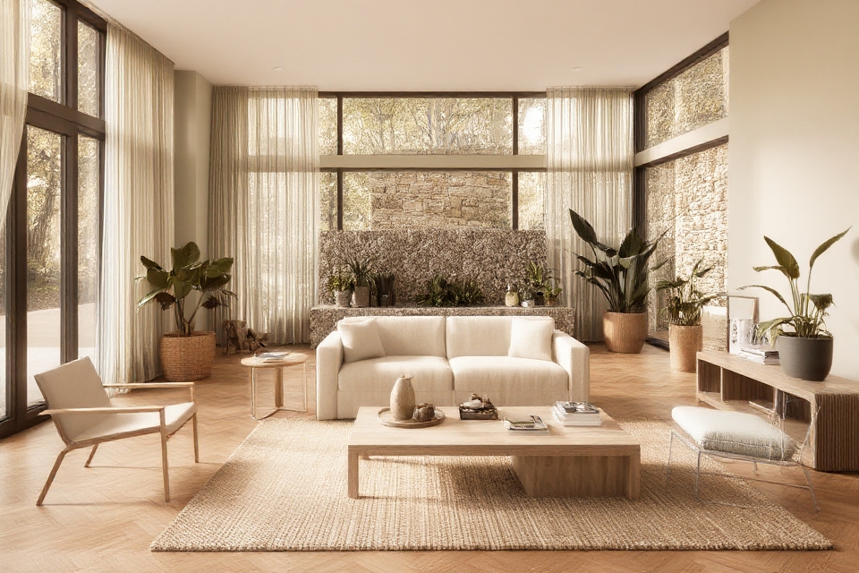 serene organic tranquility interiors