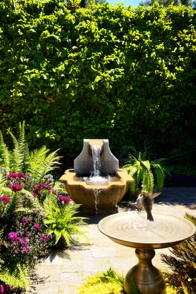 serene outdoor water features