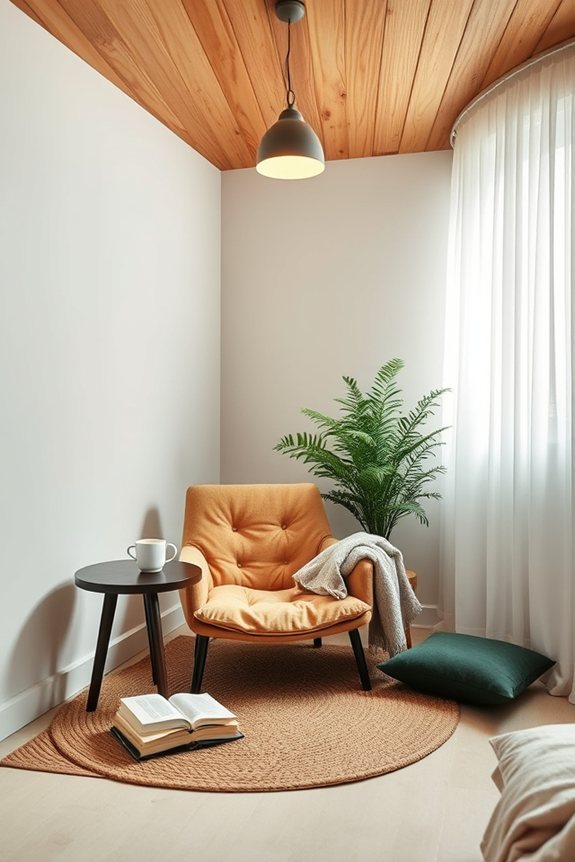serene reading nook design