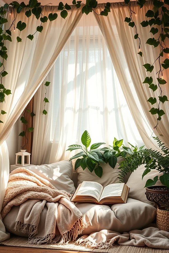 serene reading retreat space