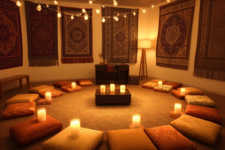 serene soft lighting setup