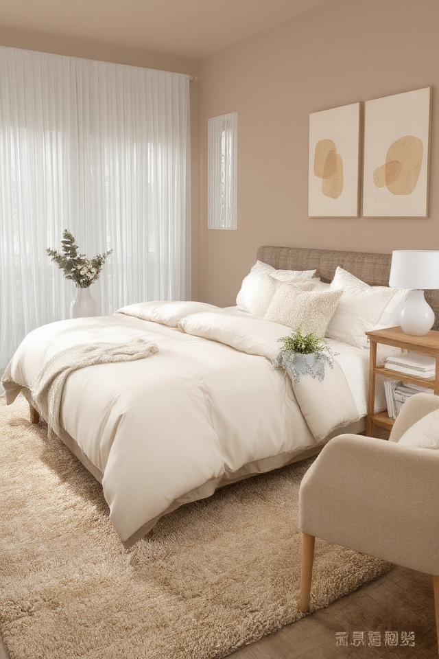 serene soft neutral bedroom