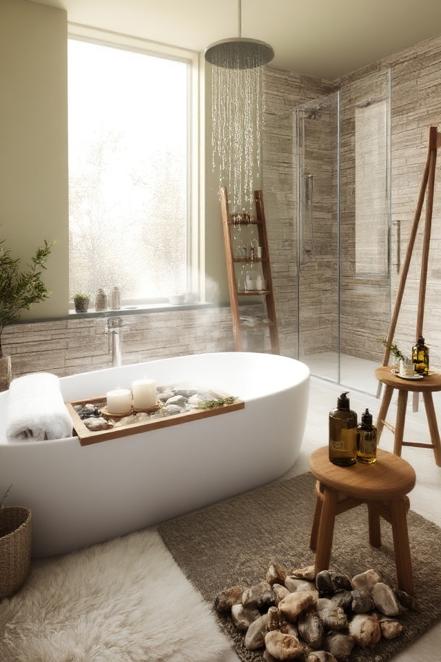 serene spa like bathroom retreat