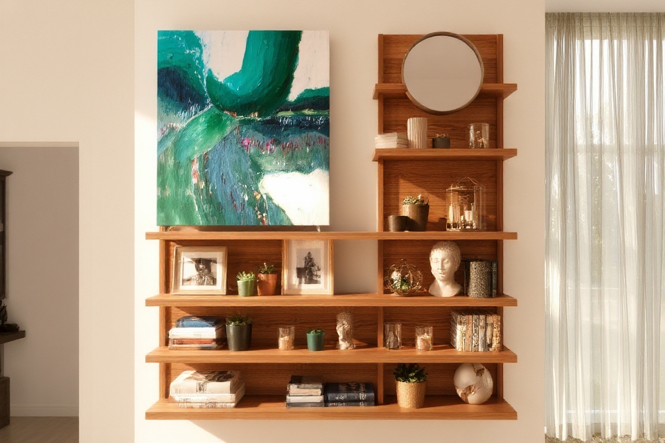 showcase art and decorations
